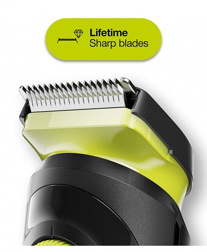 Braun Beard Trimmer 3 for Face and Hair, Black/Volt Green with precision dial, BT3221
